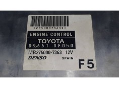 Recambio de centralita motor uce para toyota corolla verso (r1) 1.8 luna referencia OEM IAM 896610F050 MB275007363 DENSO 2