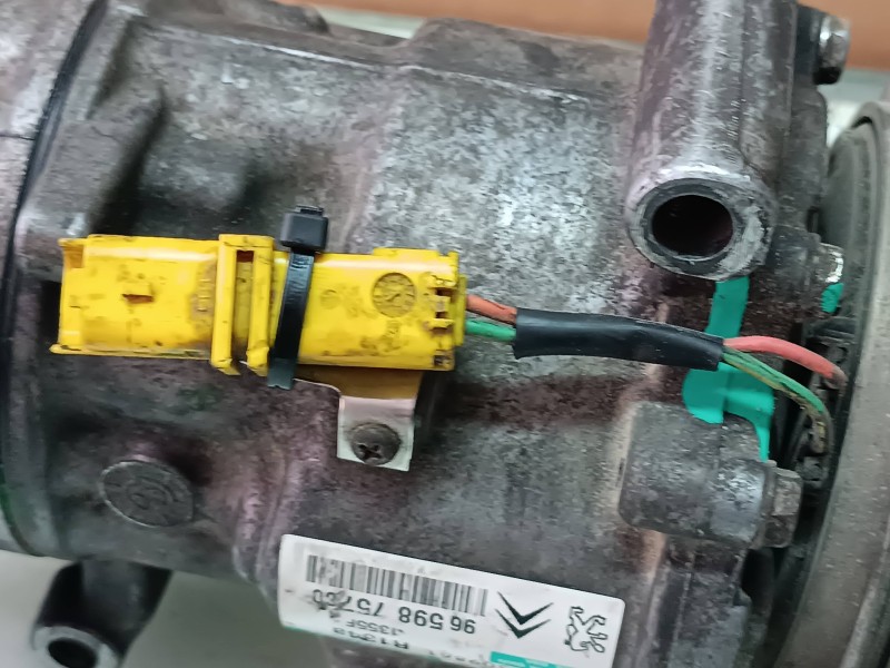 Recambio de compresor aire acondicionado para peugeot 207 1.4 16v vti referencia OEM IAM 9659875780 SD6C12 SANDEN
