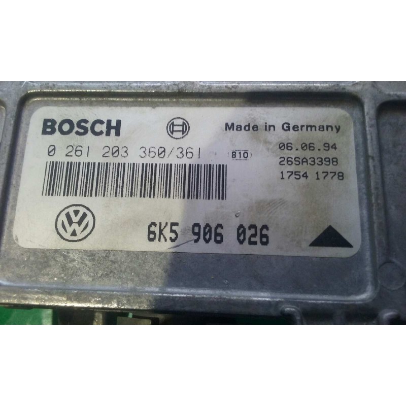 Recambio de centralita motor uce para seat cordoba berlina (6k2) 1.4 referencia OEM IAM 6K5906026 0261203360/361 BOSCH
