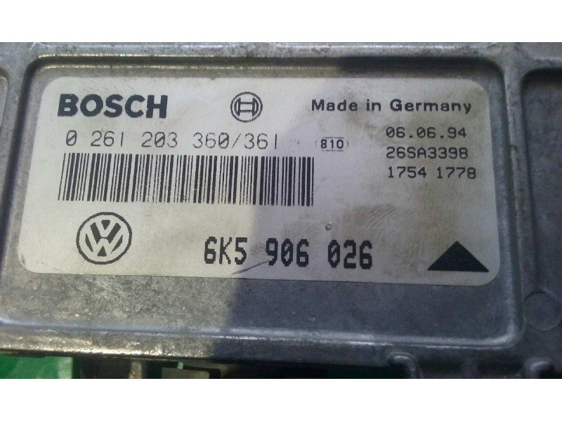 Recambio de centralita motor uce para seat cordoba berlina (6k2) 1.4 referencia OEM IAM 6K5906026 0261203360/361 BOSCH