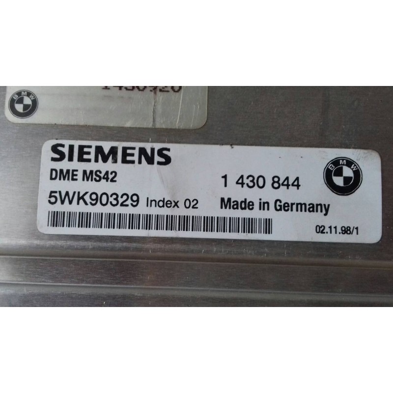Recambio de centralita motor uce para bmw serie 3 berlina (e46) 320i referencia OEM IAM 5WK90329 1430844 1430920