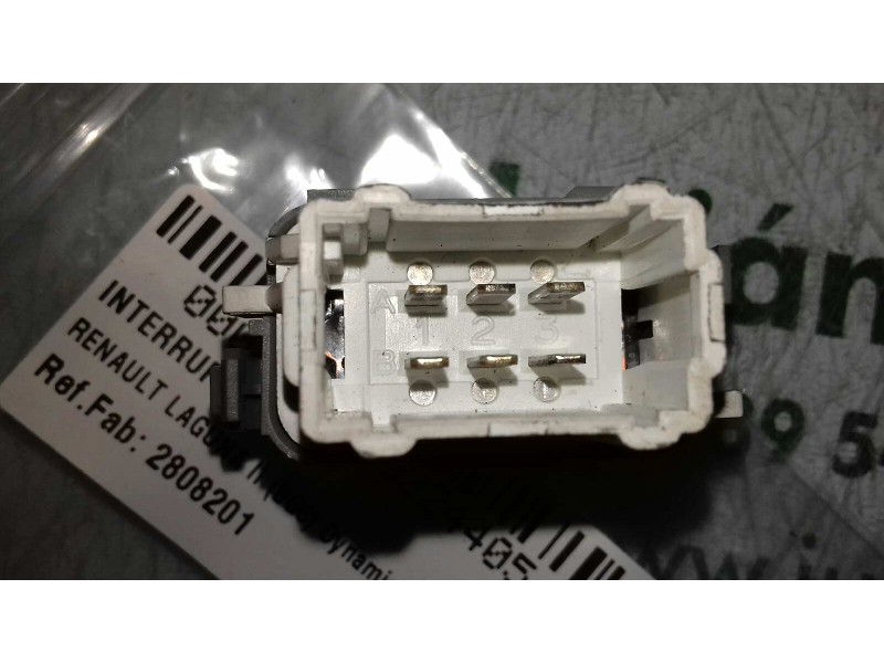 Recambio de interruptor para renault laguna ii (bg0) dynamique referencia OEM IAM 2808201 3 + 3 PINES BLANCO CIERRE