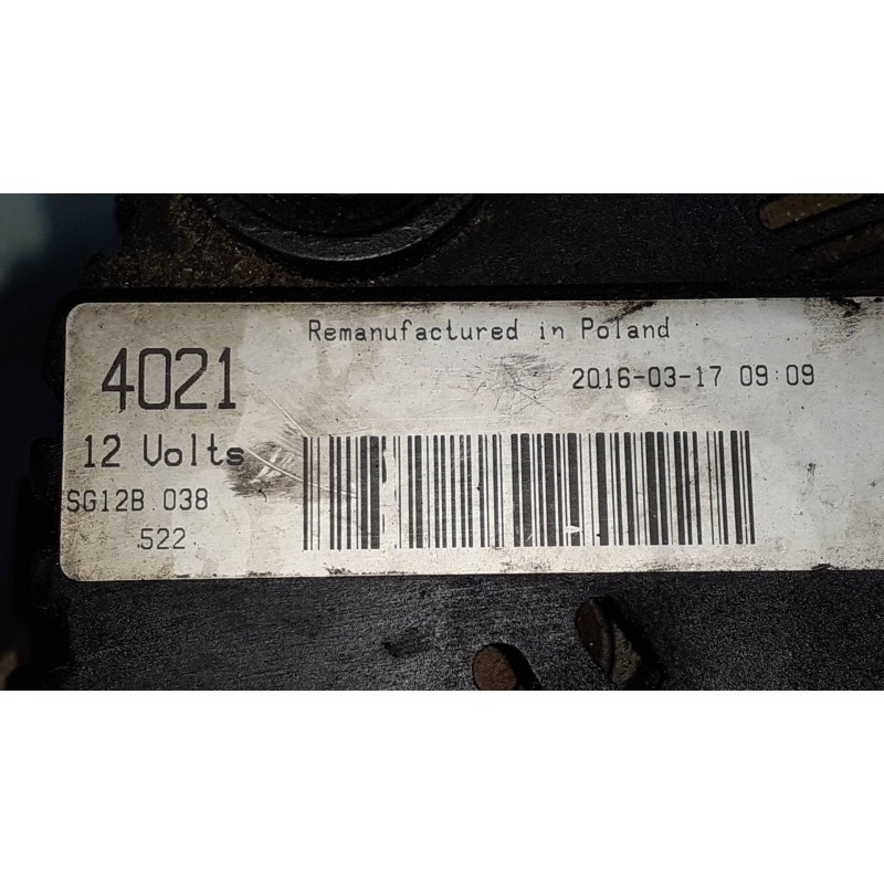 Recambio de alternador para renault clio ii fase ii (b/cb0) authentique referencia OEM IAM SG12B038 VALEO - 125A