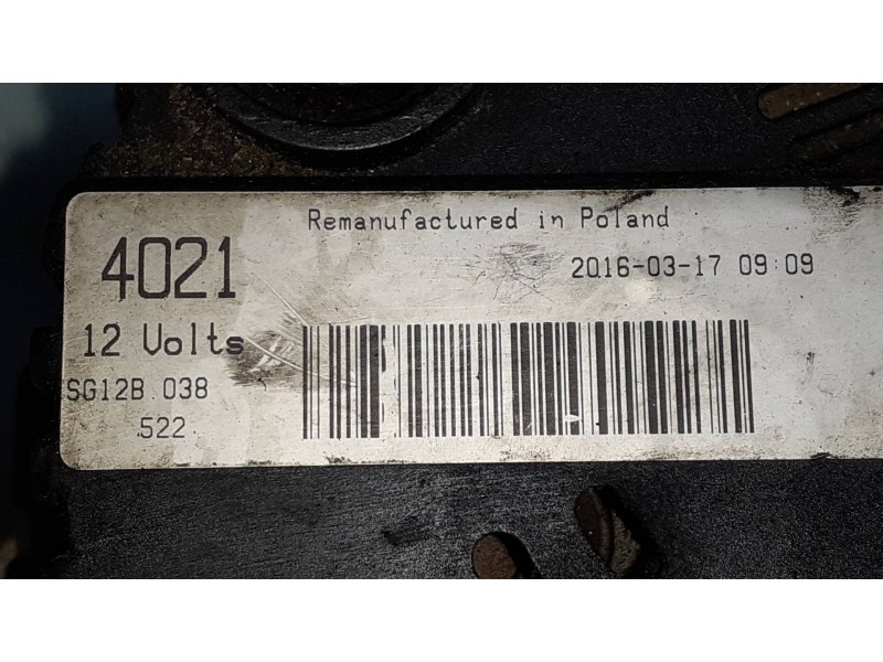Recambio de alternador para renault clio ii fase ii (b/cb0) authentique referencia OEM IAM SG12B038 VALEO - 125A