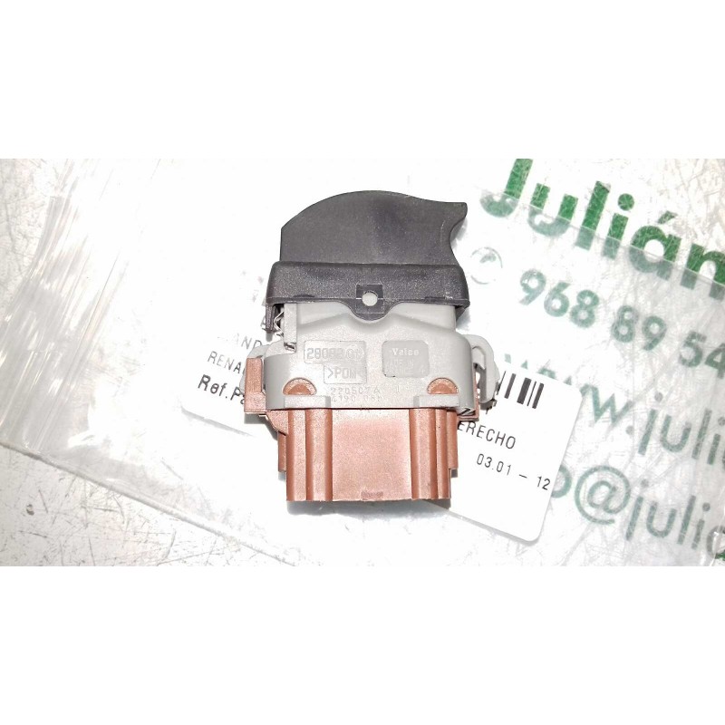 Recambio de mando elevalunas trasero derecho para renault laguna ii (bg0) dynamique referencia OEM IAM 2808201 3 + 3 PINES MARRO