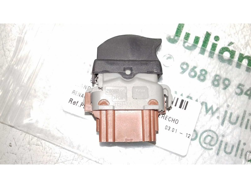 Recambio de mando elevalunas trasero derecho para renault laguna ii (bg0) dynamique referencia OEM IAM 2808201 3 + 3 PINES MARRO