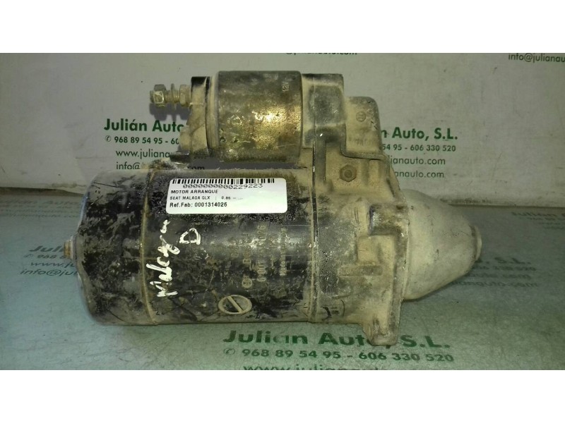Recambio de motor arranque para seat malaga glx referencia OEM IAM 0001314026  BOSCH