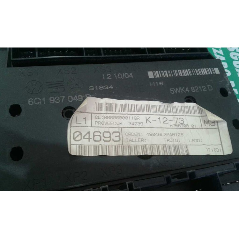 Recambio de modulo confort para seat ibiza (6l1) cool referencia OEM IAM 6Q1937049D 5WK48212D SIEMENS