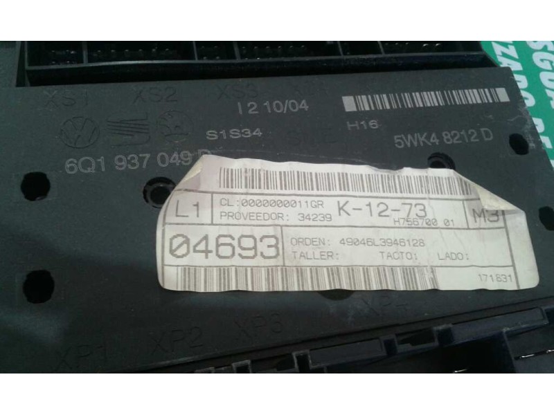 Recambio de modulo confort para seat ibiza (6l1) cool referencia OEM IAM 6Q1937049D 5WK48212D SIEMENS