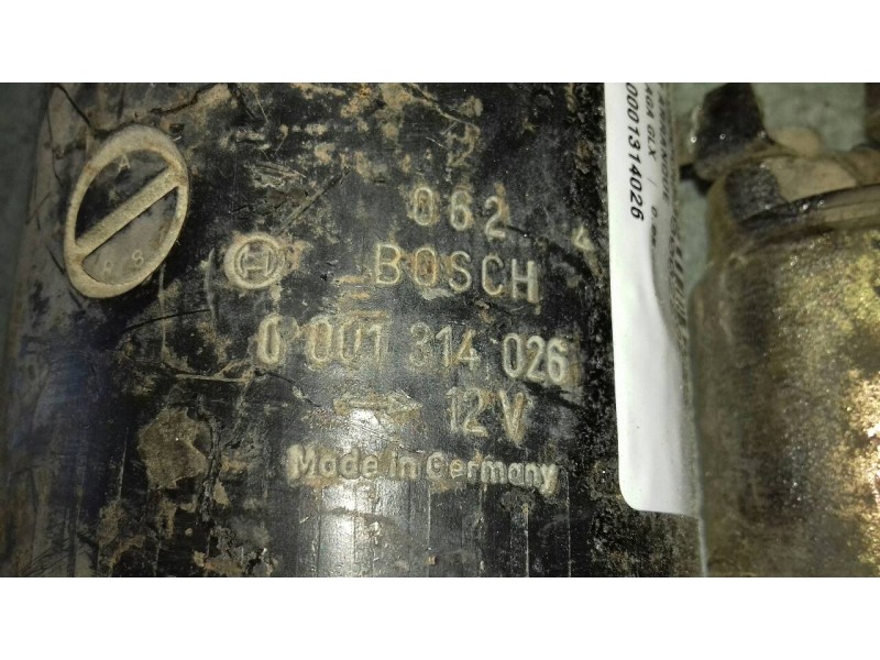 Recambio de motor arranque para seat malaga glx referencia OEM IAM 0001314026  BOSCH