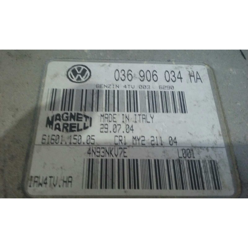 Recambio de centralita motor uce para seat ibiza (6l1) cool referencia OEM IAM 036906034GM 6160115005 KIT - MAGNETI MARELLI
