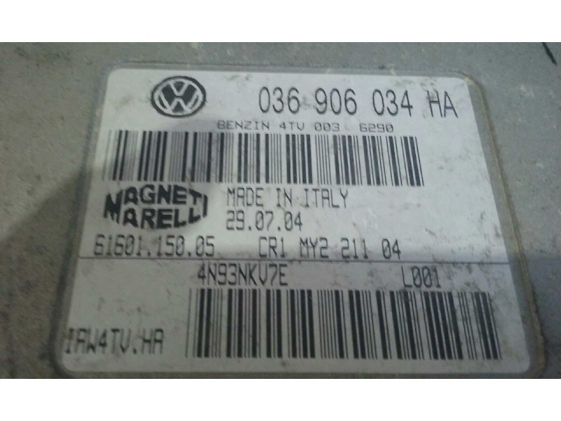Recambio de centralita motor uce para seat ibiza (6l1) cool referencia OEM IAM 036906034GM 6160115005 KIT - MAGNETI MARELLI
