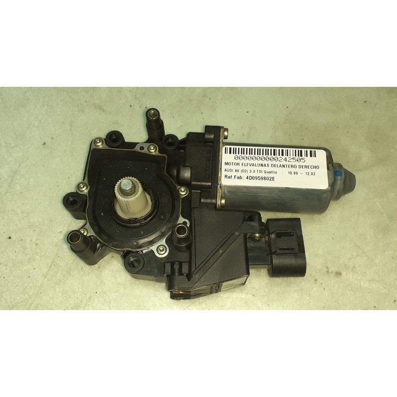 Recambio de motor elevalunas delantero derecho para audi a8 (d2) 3.3 tdi quattro referencia OEM IAM 4D0959802E 119021113 BROSE