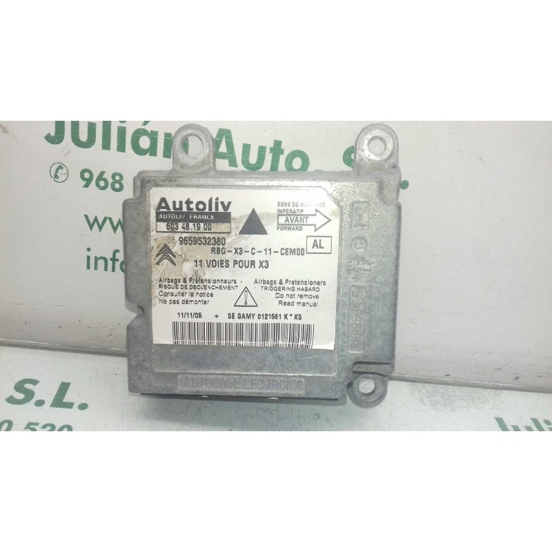 Recambio de centralita airbag para citroen c5 berlina lx (e) referencia OEM IAM 603481900 965953280 