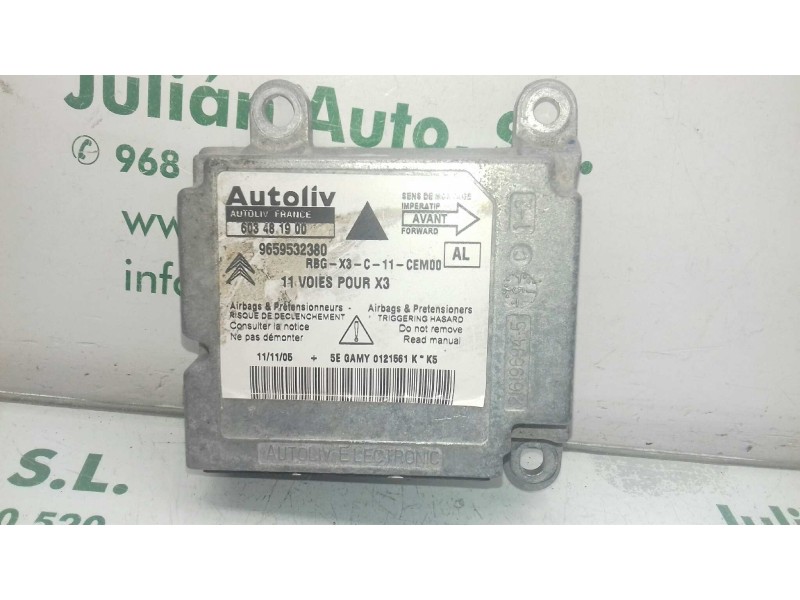 Recambio de centralita airbag para citroen c5 berlina lx (e) referencia OEM IAM 603481900 965953280 