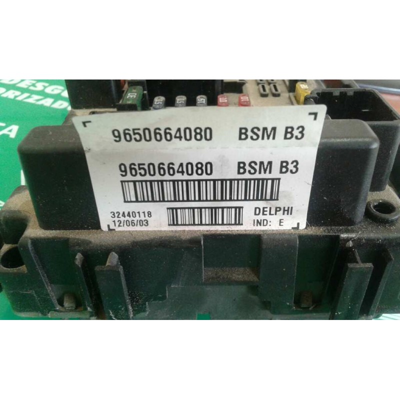 Recambio de caja reles / fusibles para peugeot 406 berlina (s1/s2) srdt pack referencia OEM IAM 9650664080 BSM B3 DELPHI