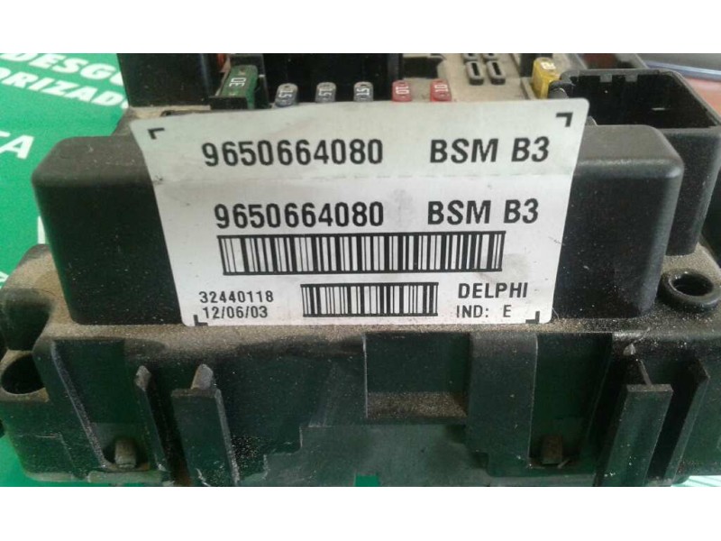 Recambio de caja reles / fusibles para peugeot 406 berlina (s1/s2) srdt pack referencia OEM IAM 9650664080 BSM B3 DELPHI