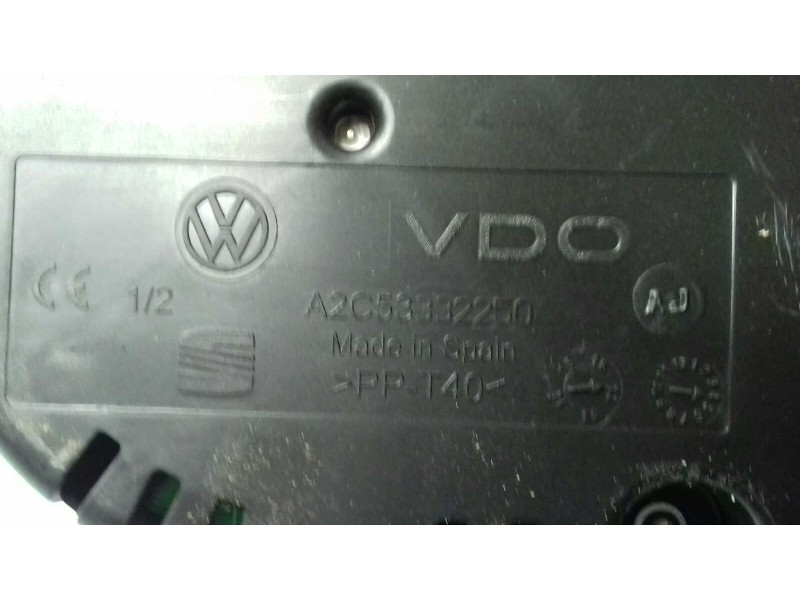 Recambio de cuadro instrumentos para volkswagen polo (6r1) advance referencia OEM IAM 6R0920861G A2C53332250 VDO