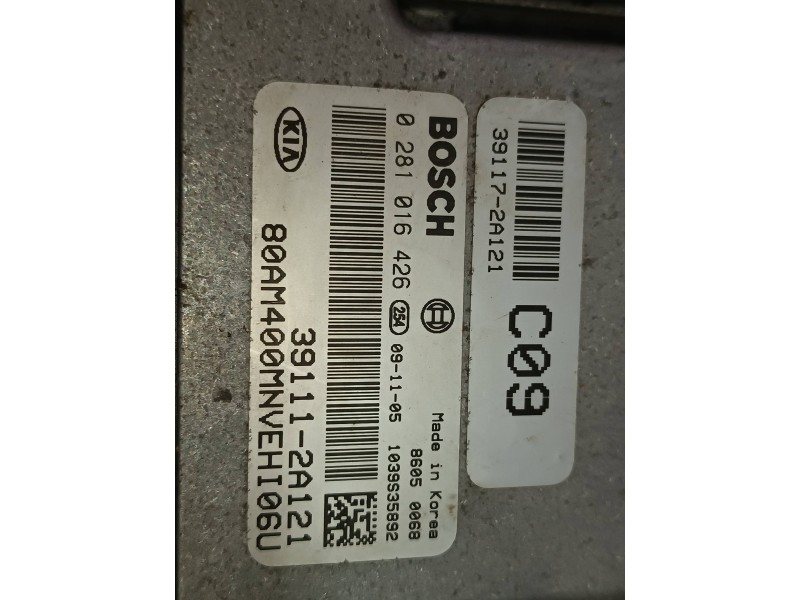 Recambio de centralita motor uce para kia soul burner referencia OEM IAM 391112A121 0281016426 BOSCH