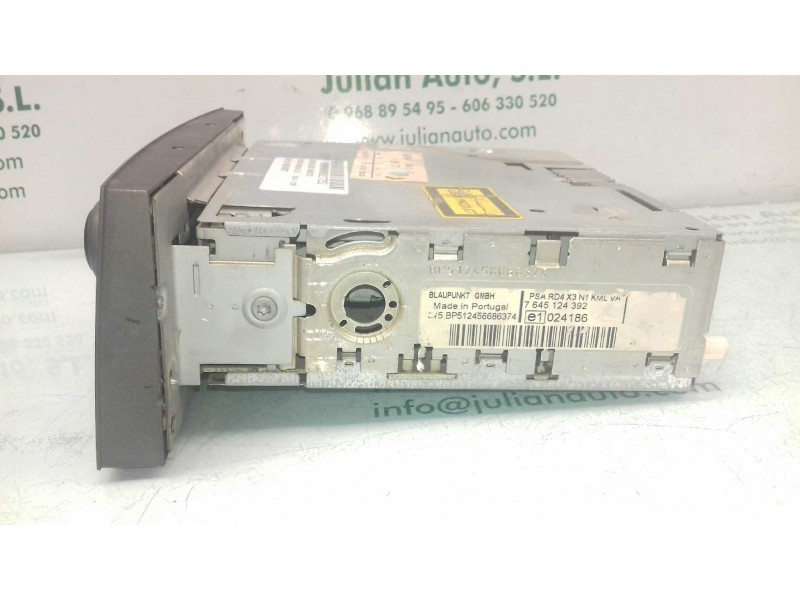Recambio de sistema audio / radio cd para citroen c5 berlina lx (e) referencia OEM IAM 9659143077 765124392 BLAUPUNKT