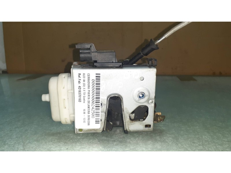 Recambio de cerradura puerta delantera derecha para audi a8 (d2) 3.3 tdi quattro referencia OEM IAM 4D1837016D  ELECTRICA