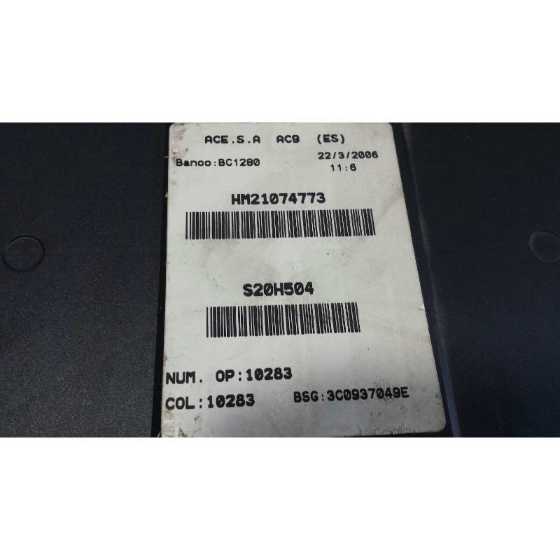 Recambio de caja reles / fusibles para seat toledo (5p2) exclusive referencia OEM IAM 3C0937049E  DELPHI