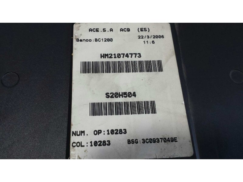 Recambio de caja reles / fusibles para seat toledo (5p2) exclusive referencia OEM IAM 3C0937049E  DELPHI