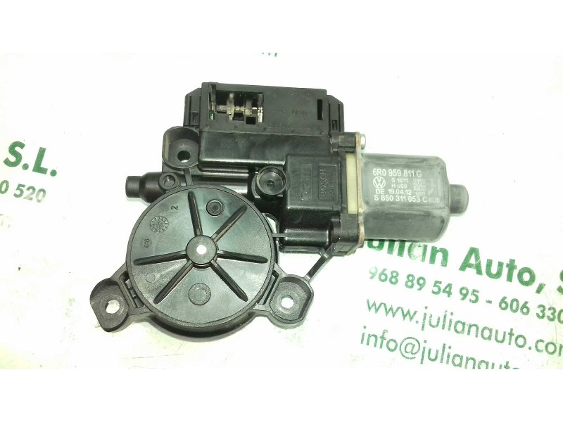 Recambio de motor elevalunas trasero izquierdo para volkswagen polo (6r1) advance referencia OEM IAM 6R0959811G S850311053 01308 Recambio de motor elevalunas trasero izquierdo para volkswagen polo (6r1) advance referencia OEM IAM 6R0959811G S850311053 01308