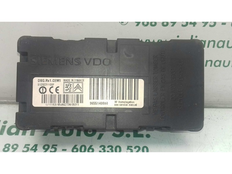 Recambio de modulo electronico para citroen c5 berlina lx (e) referencia OEM IAM 9655140080 S120231100F SIEMENS VDO