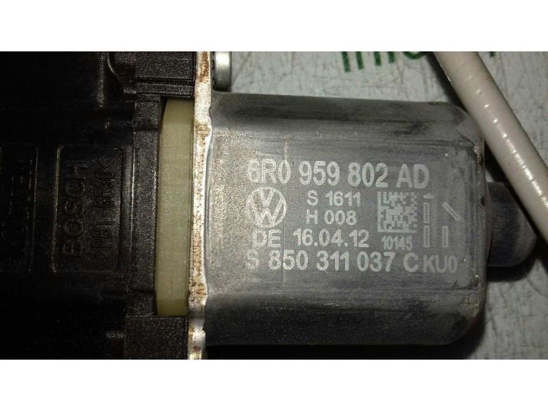 Recambio de elevalunas delantero derecho para volkswagen polo (6r1) advance referencia OEM IAM 6R0959802AD 3 PINES ELECTRICO
