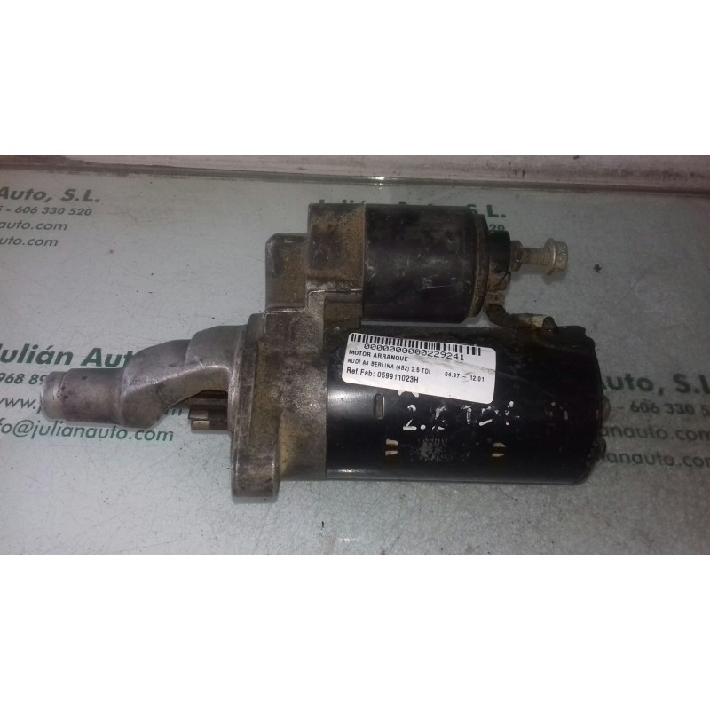 Recambio de motor arranque para audi a6 berlina (4b2) 2.5 tdi referencia OEM IAM 059911023H 0001109021 BOSCH