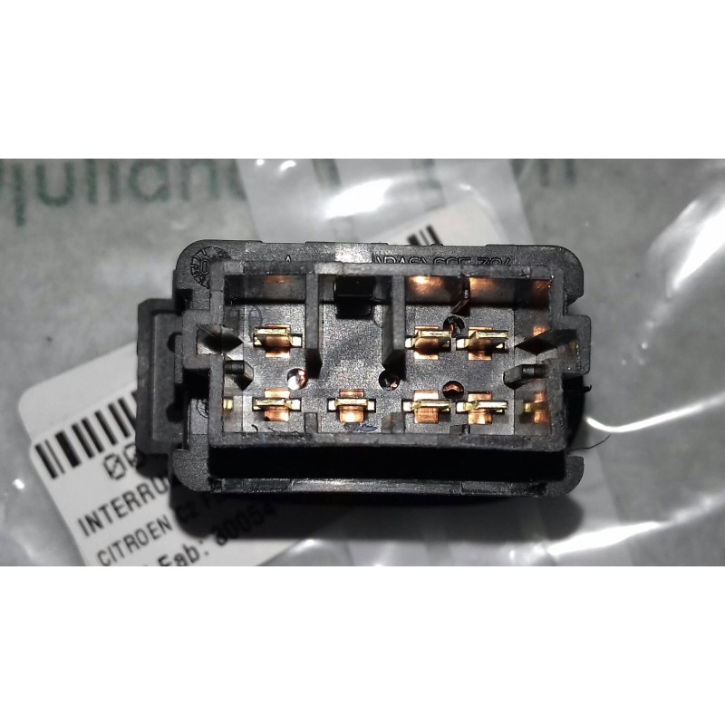 Recambio de mando elevalunas delantero derecho para citroen c2 furio referencia OEM IAM 96605364XT PA66GF15 4+3 PINES