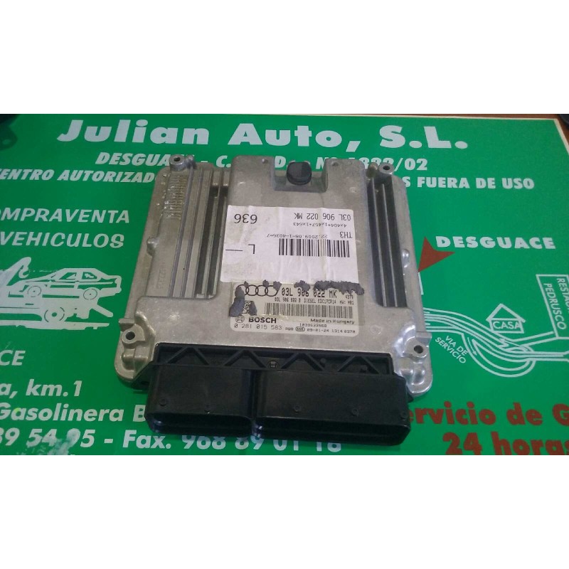 Recambio de centralita motor uce para audi a4 ber. (b8) básico referencia OEM IAM 03L906022MK 0281015583 KIT - BOSCH
