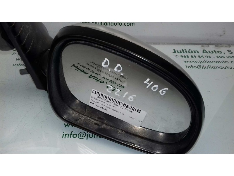 Recambio de retrovisor derecho para peugeot 406 berlina (s1/s2) sldt referencia OEM IAM 015001  MANUAL