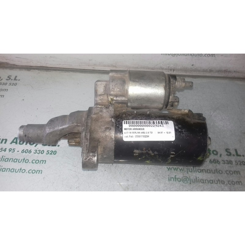 Recambio de motor arranque para audi a6 berlina (4b2) 2.5 tdi referencia OEM IAM 059911023H 0001109021 BOSCH