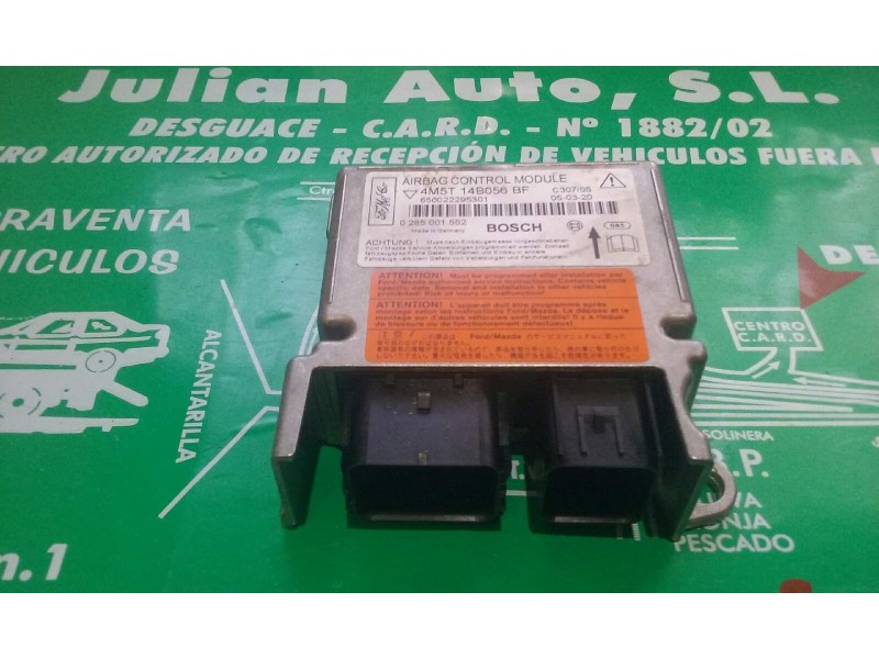 Recambio de centralita airbag para ford focus berlina (cap) ambiente (d) referencia OEM IAM 0285001552 4M5T14B056BF BOSCH