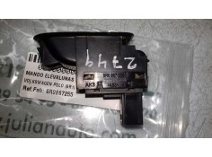 Recambio de mando elevalunas trasero izquierdo para volkswagen polo (6r1) advance referencia OEM IAM 6R0867255 NEGRO 3 PINES 2