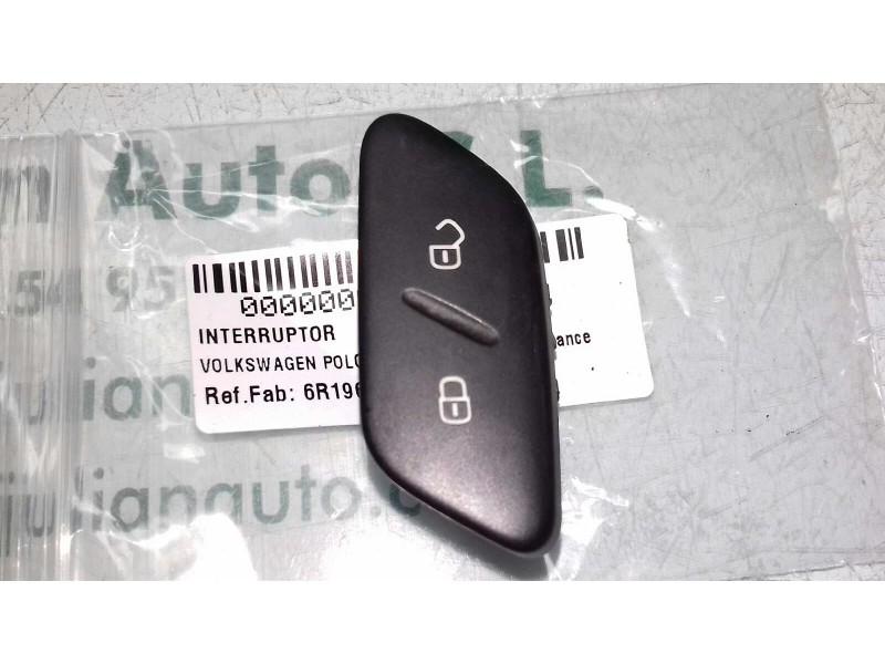 Recambio de interruptor para volkswagen polo (6r1) advance referencia OEM IAM 6R1962125A 4 PINES BLANCO CIERRE CENTRALIZADO