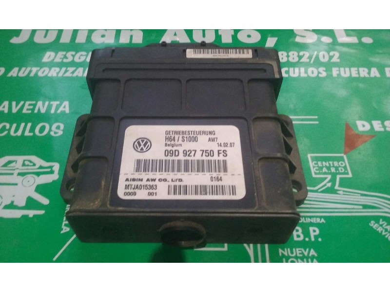 Recambio de centralita cambio automatico para audi q7 (4l) 3.0 tdi referencia OEM IAM 09D927750FS MTJA015363 