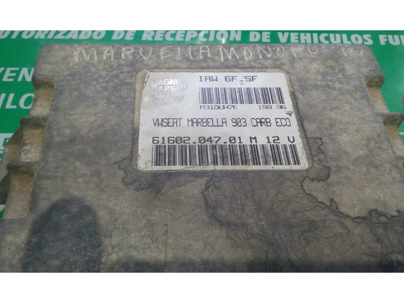 Recambio de centralita motor uce para seat marbella ce referencia OEM IAM 6160204701 M31DUH76 MAGNETI MARELLI