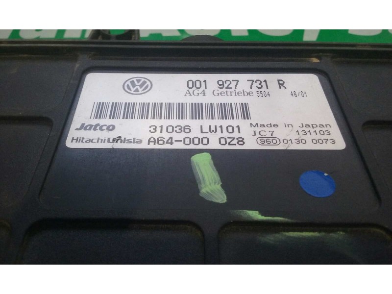 Recambio de centralita cambio automatico para seat ibiza (6l1) signo referencia OEM IAM 001927731R 31036LW101 A640000Z8 Recambio de centralita cambio automatico para seat ibiza (6l1) signo referencia OEM IAM 001927731R 31036LW101 A640000Z8