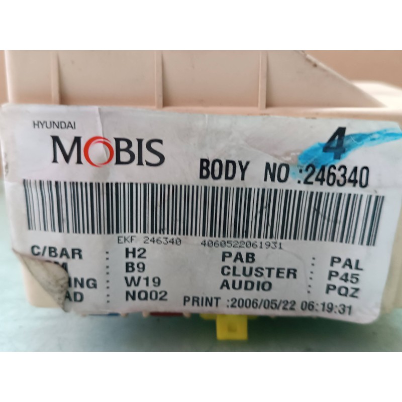 Recambio de caja reles / fusibles para hyundai sonata (nf) 2.0 crdi comfort ii referencia OEM IAM 919503K010 06175D 246340