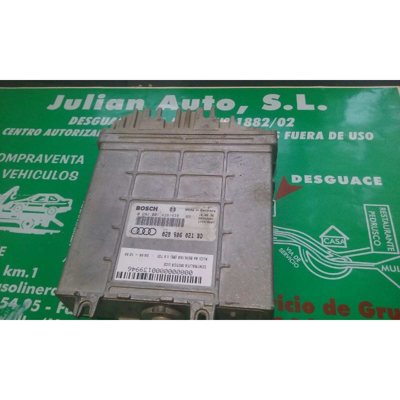 Recambio de centralita motor uce para audi a4 berlina (b5) 1.9 tdi referencia OEM IAM 028906021BD 0281001438/439 BOSCH