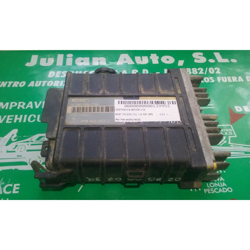 Recambio de centralita motor uce para seat toledo (1l) 1.8 cat (rp) referencia OEM IAM 443907403G 0280000739 BOSCH