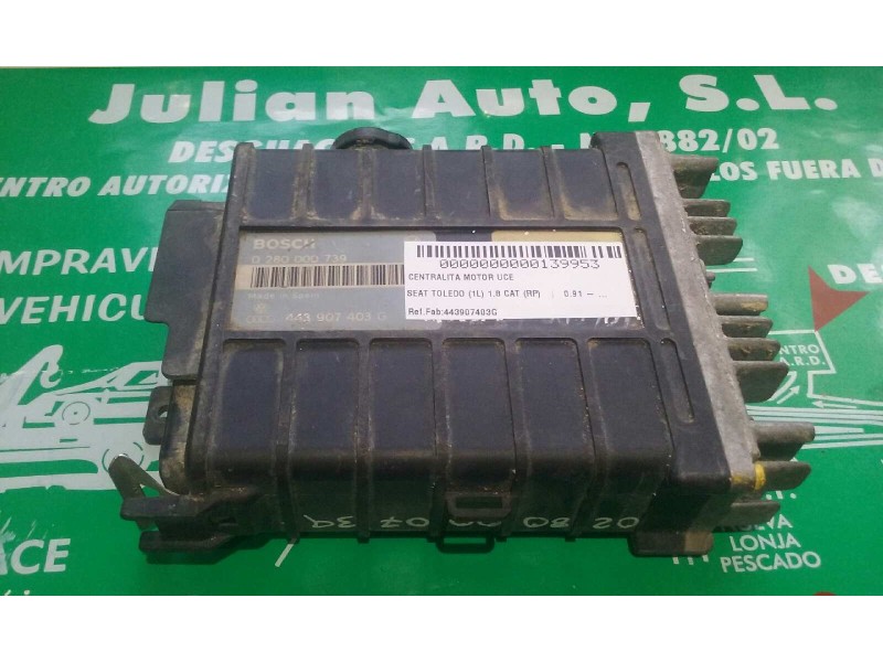 Recambio de centralita motor uce para seat toledo (1l) 1.8 cat (rp) referencia OEM IAM 443907403G 0280000739 BOSCH