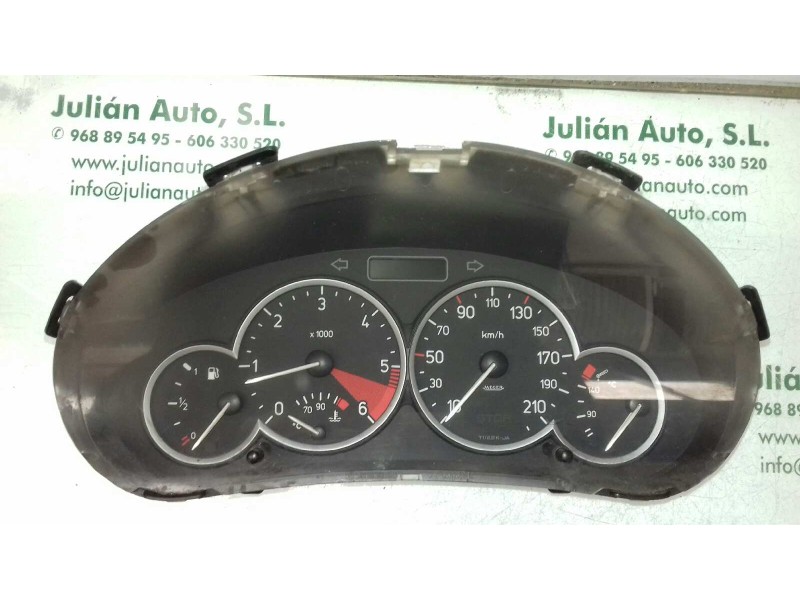 Recambio de cuadro instrumentos para peugeot 206 berlina xs referencia OEM IAM 9656696580 555000301203 9 + 9 PINES