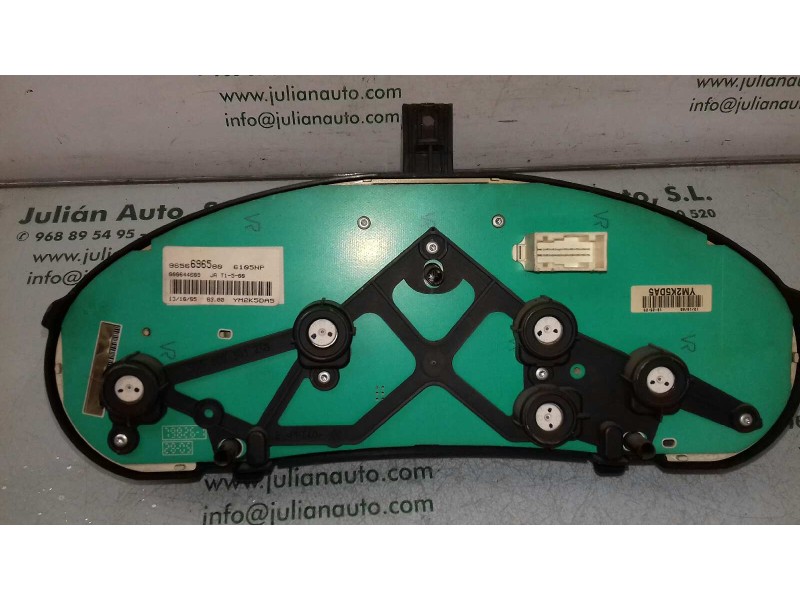 Recambio de cuadro instrumentos para peugeot 206 berlina xs referencia OEM IAM 9656696580 555000301203 9 + 9 PINES