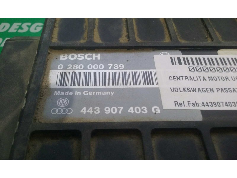 Recambio de centralita motor uce para volkswagen passat berlina (312) 1.8 referencia OEM IAM 443907403G 0280000739 BOSCH