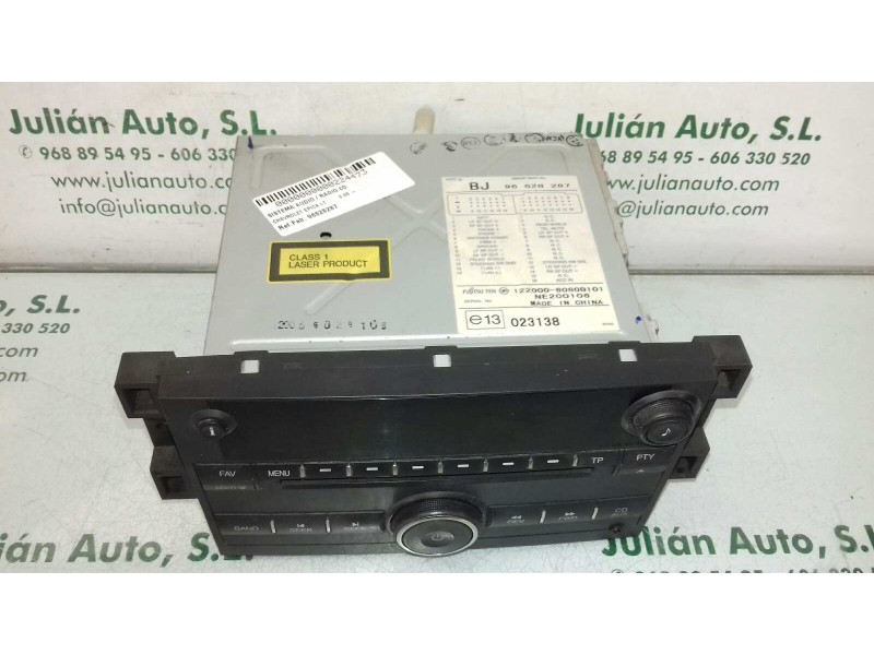 Recambio de sistema audio / radio cd para chevrolet epica lt referencia OEM IAM 96628287 1220008080B101 NE200106