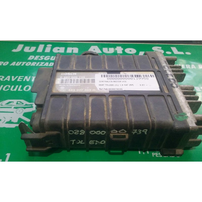 Recambio de centralita motor uce para seat toledo (1l) 1.8 cat (rp) referencia OEM IAM 443907403G 0280000739 BOSCH